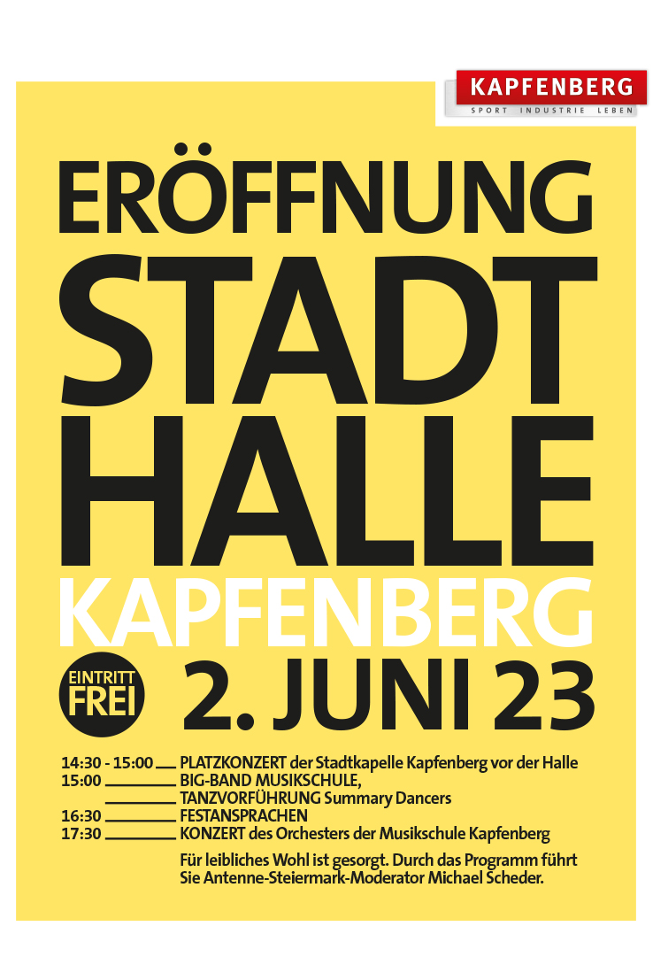 Eröffnung der Stadthalle Kapfenberg