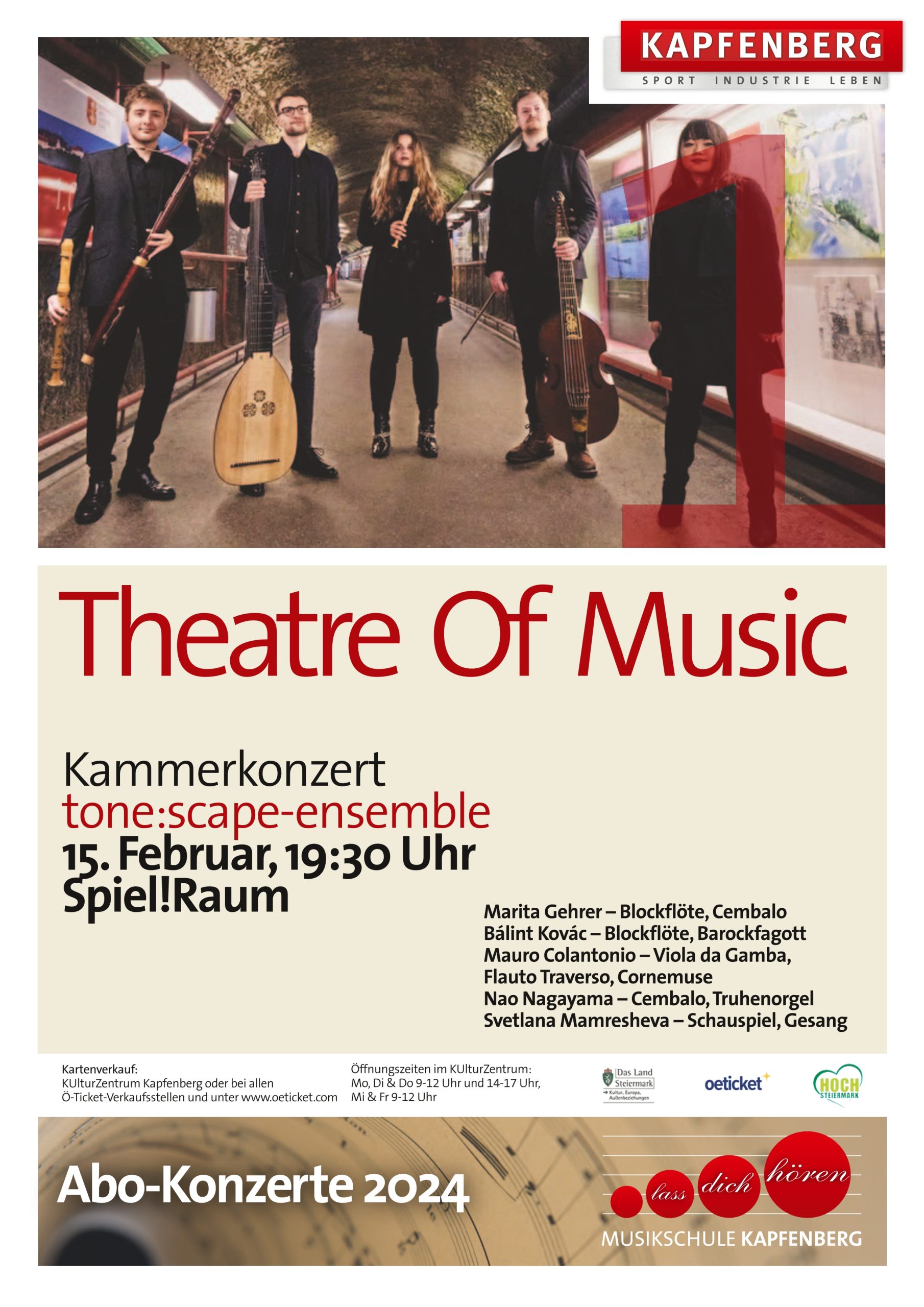 ABO-Konzert „Theatre Of Music“ Kammerkonzert