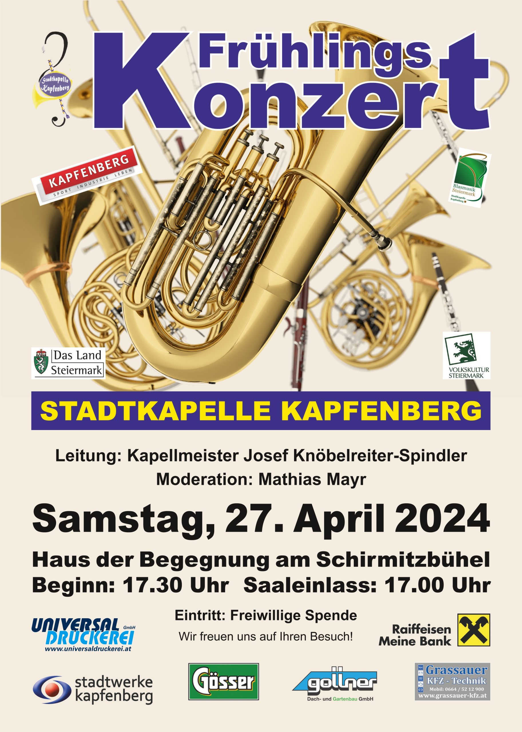 Frühlingskonzert der Stadtkapelle Kapfenberg